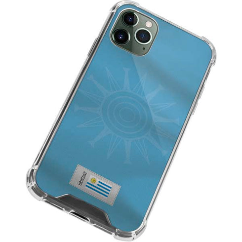 Uruguay Soccer Flag iPhone 12 Pro Clear Case