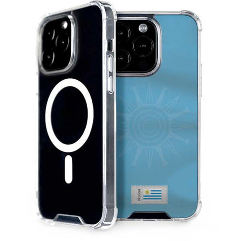 Uruguay Soccer Flag iPhone 13 Pro MagSafe Case