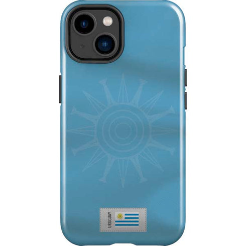 Uruguay Soccer Flag iPhone 15 Plus Impact Case
