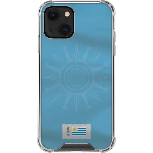 Uruguay Soccer Flag iPhone 15 Plus Clear Case
