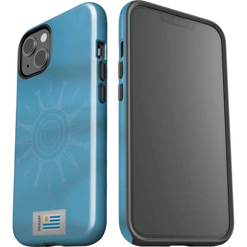 Uruguay Soccer Flag iPhone 15 Impact Case