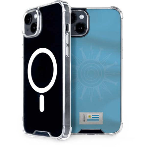 Uruguay Soccer Flag iPhone 14 Plus MagSafe Case