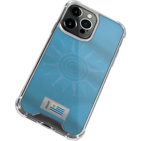Uruguay Soccer Flag iPhone 15 Pro Max Clear Case