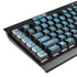 Uruguay Soccer Flag K95 RGB PLATINUM Mechanical Gaming Keyboard Skin