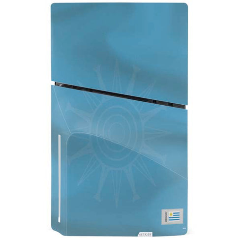 Uruguay Soccer Flag PS5 Slim Disk Console Skin