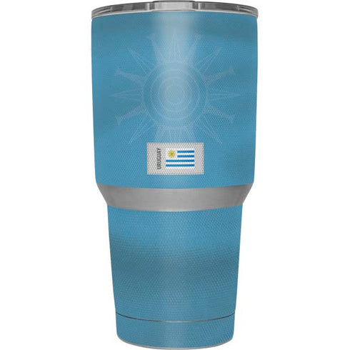 Uruguay Soccer Flag Yeti 30oz Rambler Tumbler Skin