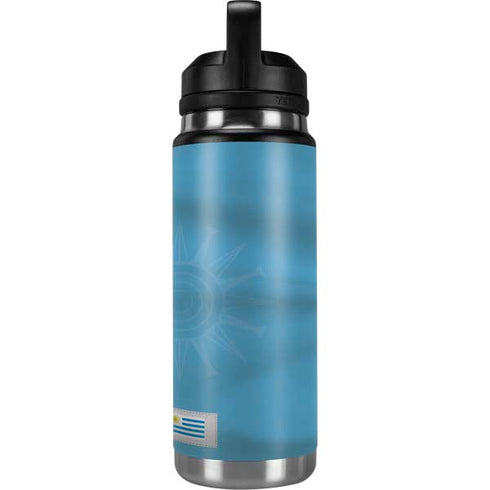 Uruguay Soccer Flag YETI Rambler 26oz Bottle Skin