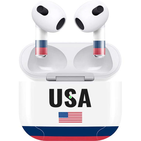 USA American Flag Apple AirPods (3rd Gen 2021) Skin
