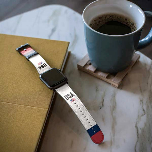 USA American Flag Apple Watch Band 42-44mm