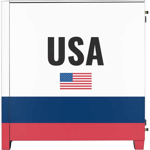 USA American Flag Corsair 4000D Tempered Glass Mid-Tower ATX Case Skin