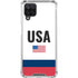 USA American Flag Galaxy A12 Clear Case
