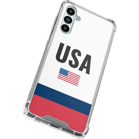 USA American Flag Galaxy A14 5G Clear Case