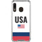 USA American Flag Galaxy A30 Clear Case