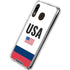 USA American Flag Galaxy A30 Clear Case