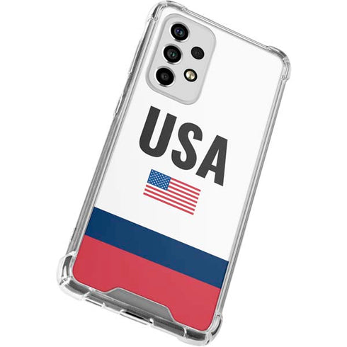 USA American Flag Galaxy A33 5G Clear Case