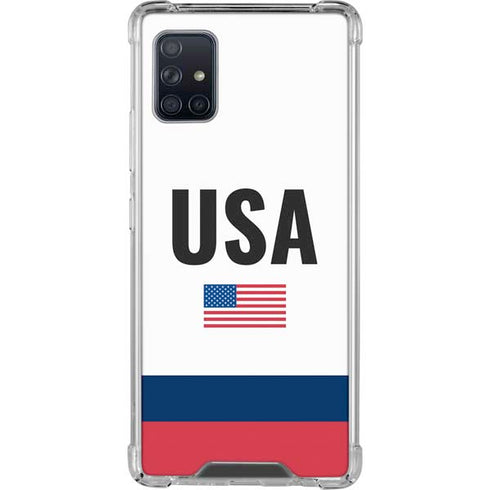 USA American Flag Galaxy A51 5G Clear Case