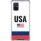 USA American Flag Galaxy A71 5G Clear Case