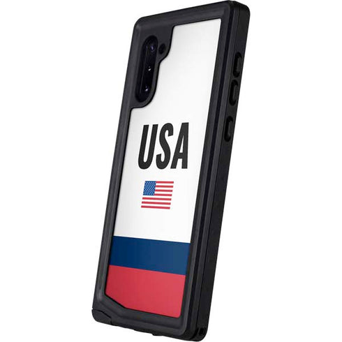 USA American Flag Galaxy Note 10 Waterproof Case