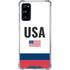 USA American Flag Galaxy S20 FE Clear Case