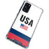 USA American Flag Galaxy S20 FE Clear Case