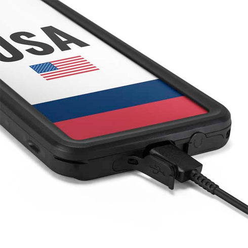 USA American Flag Galaxy S20 Waterproof Case