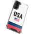 USA American Flag Galaxy S21 5G Clear Case