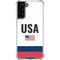 USA American Flag Galaxy S21 FE Clear Case