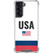 USA American Flag Galaxy S22 Clear Case