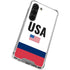 USA American Flag Galaxy S23 Clear Case