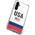 USA American Flag Galaxy S23 FE Clear Case
