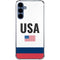 USA American Flag Galaxy S24 Clear Case