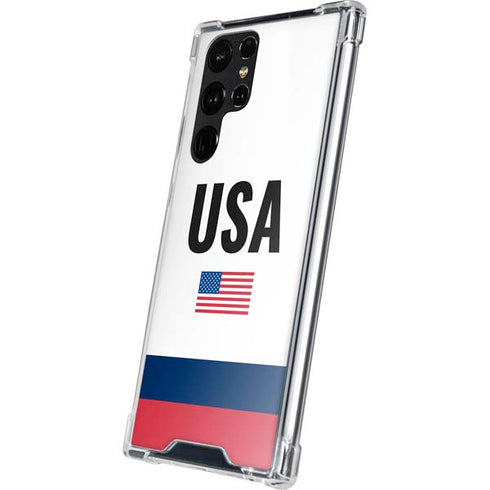 USA American Flag Galaxy S24 Ultra Clear Case