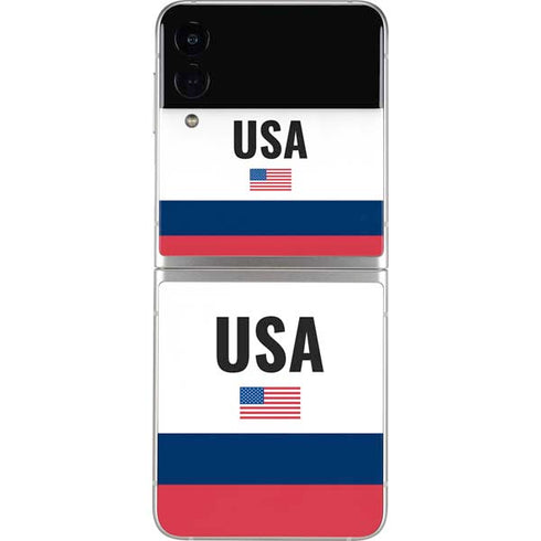 USA American Flag Galaxy Z Flip3 5G Skin