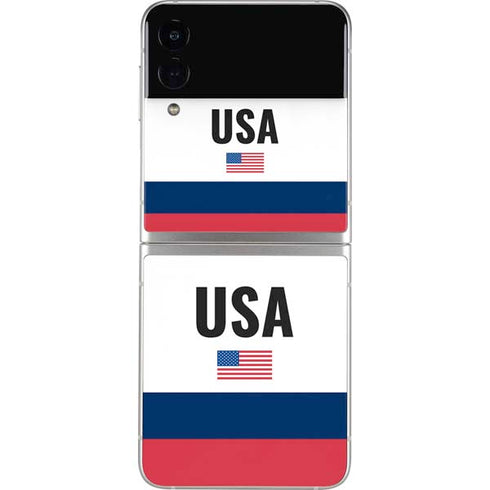 USA American Flag Galaxy Z Flip4 5G Skin