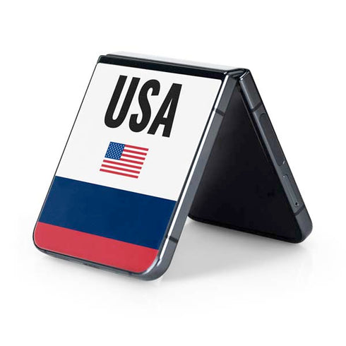 USA American Flag Galaxy Z Flip5 5G Skin