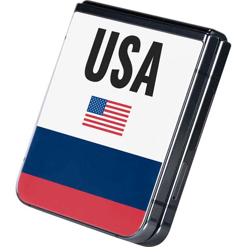 USA American Flag Galaxy Z Flip5 5G Skin