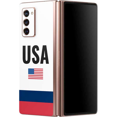 USA American Flag Galaxy Z Fold2 5G Skin