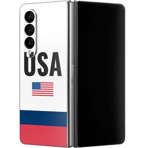 USA American Flag Galaxy Z Fold4 5G Skin