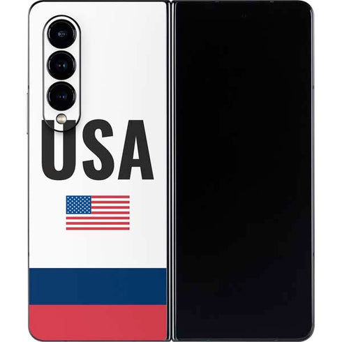 USA American Flag Galaxy Z Fold4 5G Skin