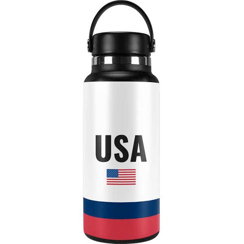 USA American Flag Hydro Flask 32oz Wide Mouth Skin