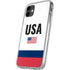 USA American Flag iPhone 11 Clear Case