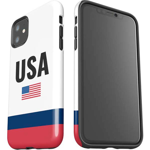 USA American Flag iPhone 11 Impact Case
