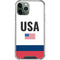 USA American Flag iPhone 11 Pro Max Clear Case