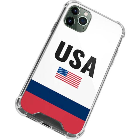 USA American Flag iPhone 11 Pro Max Clear Case