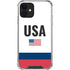USA American Flag iPhone 12 Clear Case