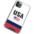 USA American Flag iPhone 12 Pro Clear Case