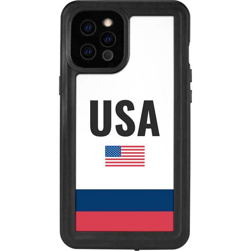 USA American Flag iPhone 12 Pro Max Waterproof Case