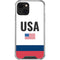 USA American Flag iPhone 13 Clear Case