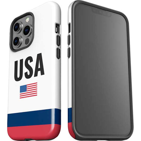 USA American Flag iPhone 14 Pro Impact Case