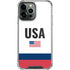 USA American Flag iPhone 14 Pro Max Clear Case